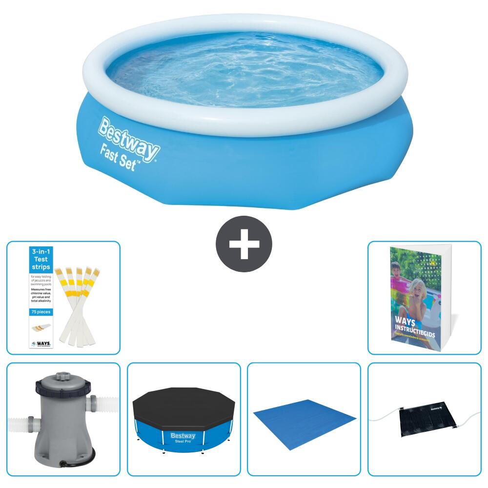 BESTWAY Basen Fast Set Okrągły - 305x76 cm - 7-częściowy S214