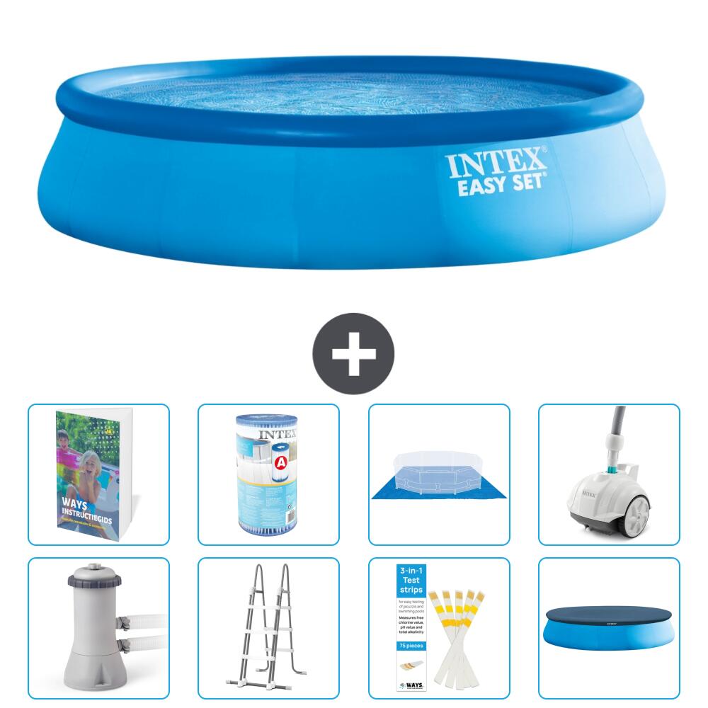 INTEX Basen Easy Set Okrągły - 457x107 cm - 9-częściowy S549