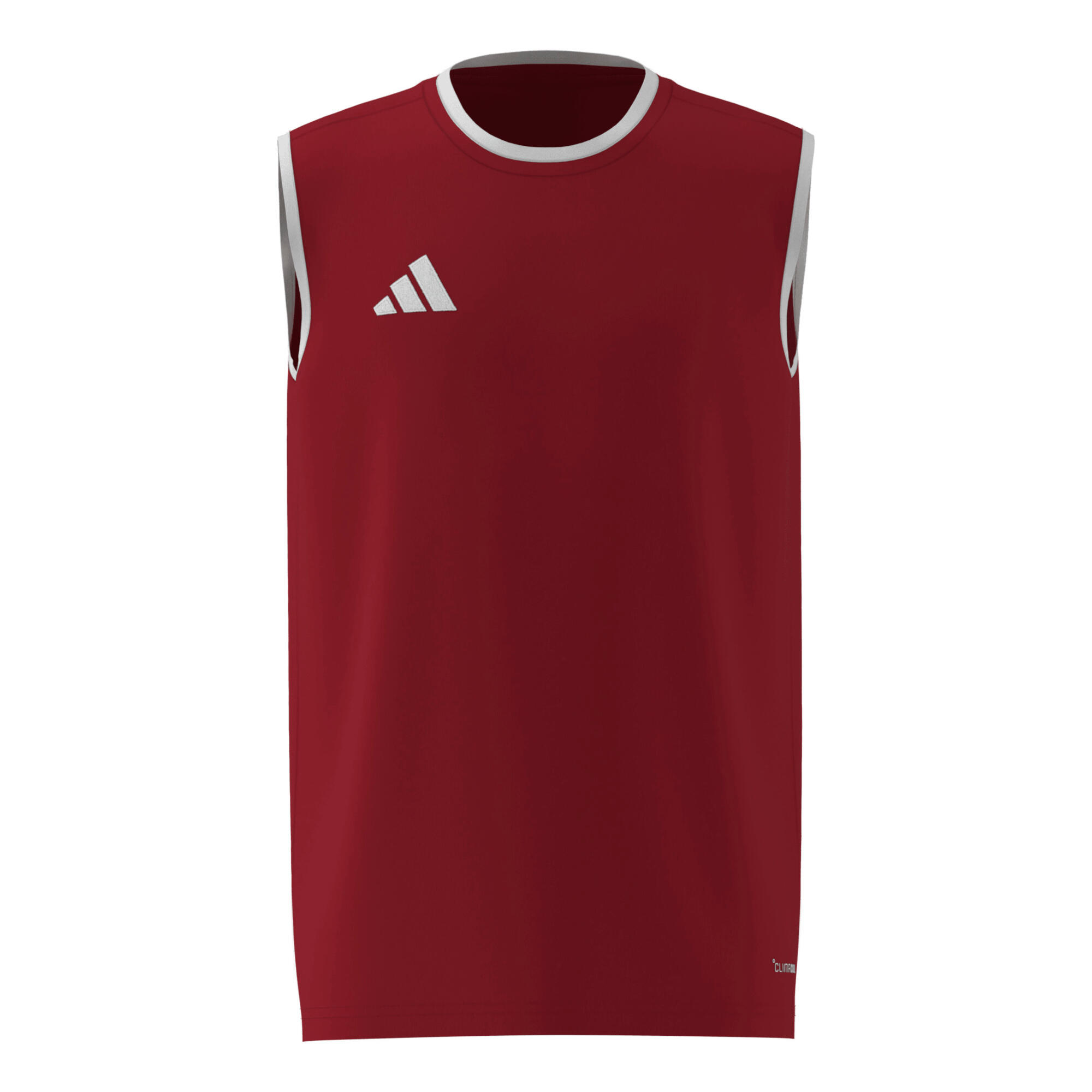 Koszulka dla dzieci adidas Entrada 26 Sleeveless Jersey czerwona KB3937