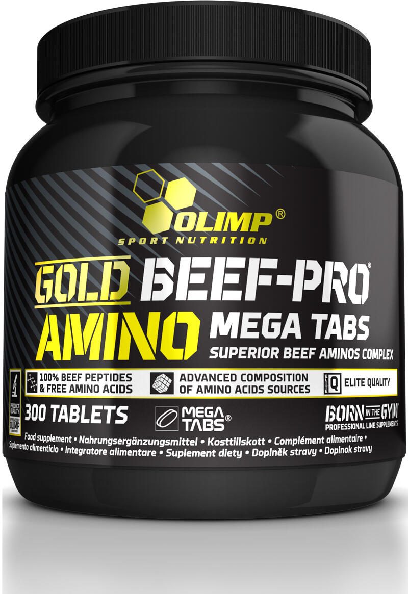Aminokwasy Olimp Gold Beef-Pro Amino Mega Tabs - 300 Tabletek