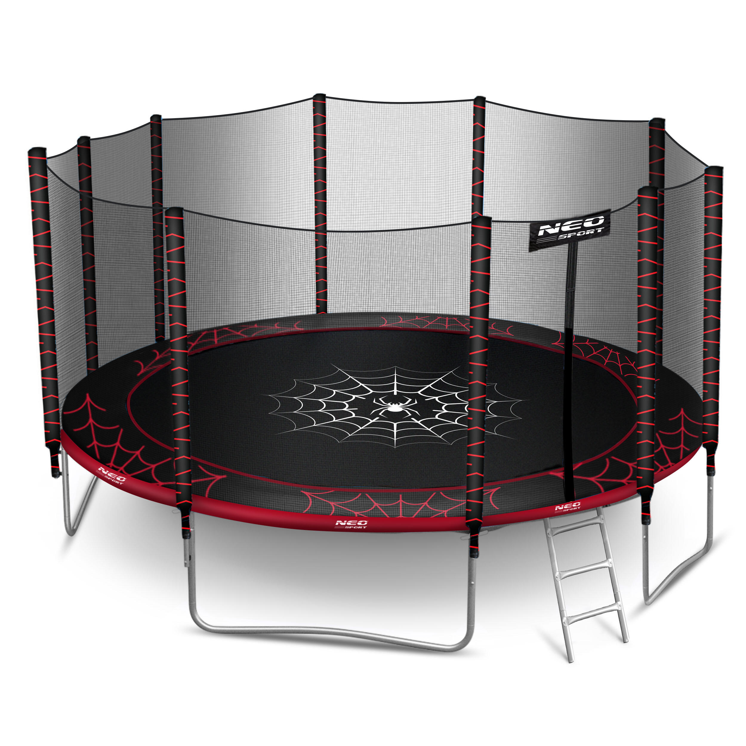 Trampolina ogrodowa z siatką zewnętrzną Neo-Sport 465cm 15ft