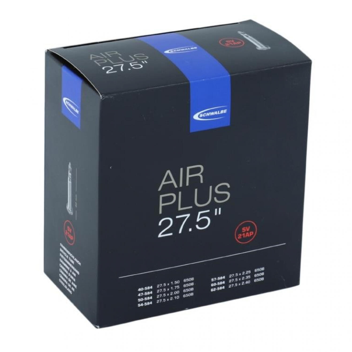 Dętka Sv21Ap Air Plus 27.5 / 40/62-584 - Zawór 40Mm