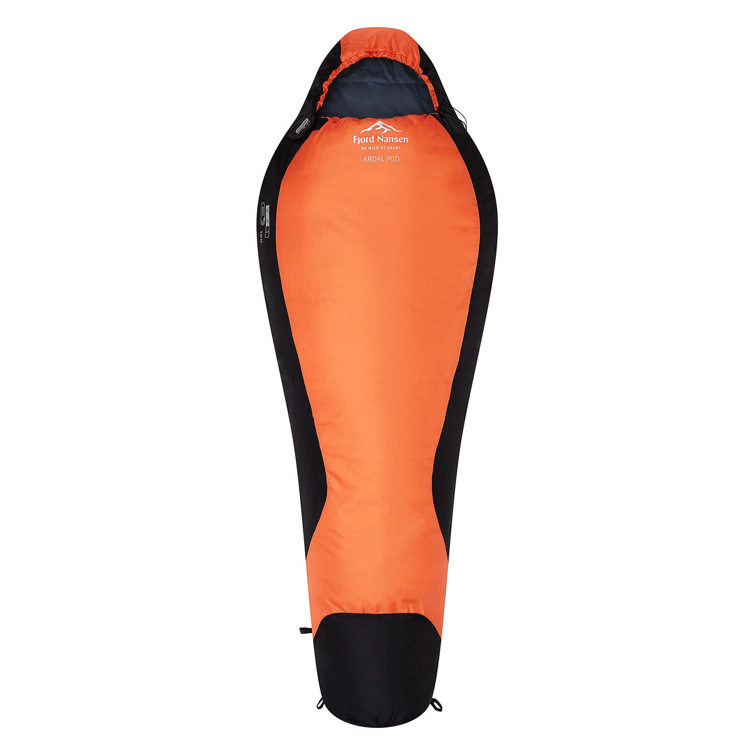 Śpiwór turystyczny Fjord Nansen Ardal Mid +10°C SBS carnelian prawy