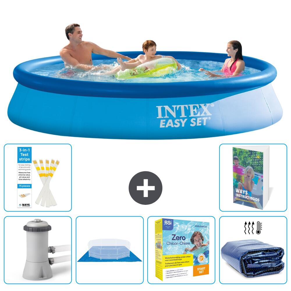 INTEX Basen Easy Set Okrągły - 366x76 cm - 7-częściowy S245