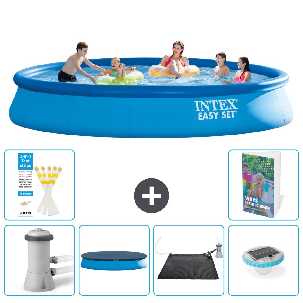 INTEX Basen Easy Set Okrągły - 457x84 cm - 7-częściowy S328