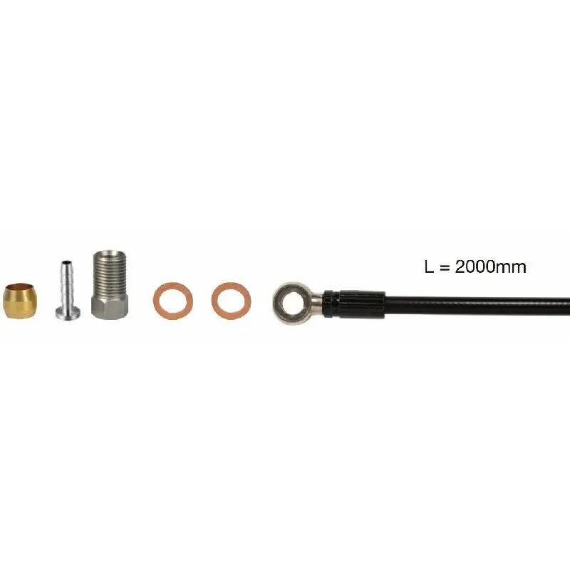 Dodatkowy wąż elastyczny czarny + banjo + części Elvedes Shimano SM-BH 90