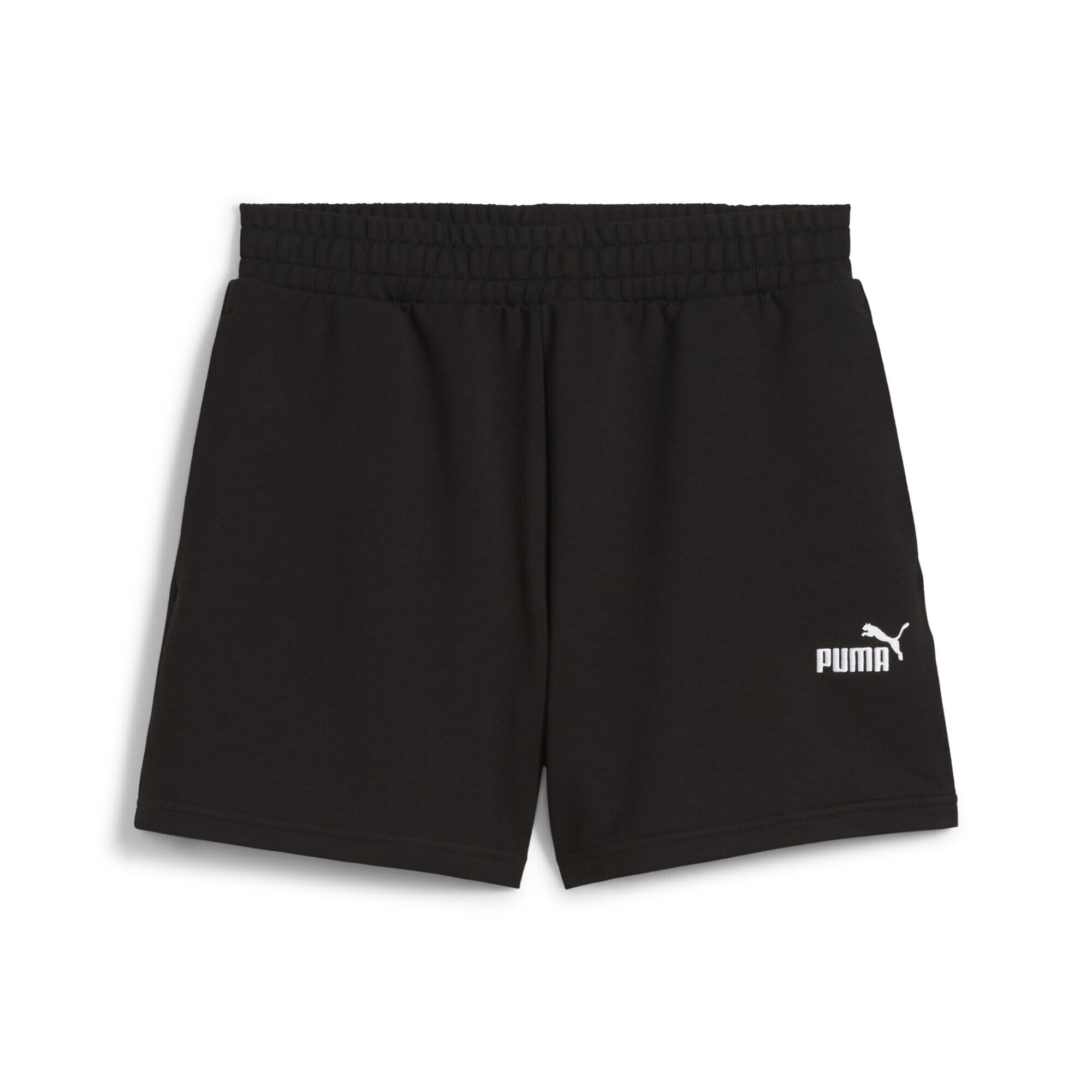 Damskie lekkie szorty z wysokim stanem i małym logo No.1 ESS 4 PUMA Black