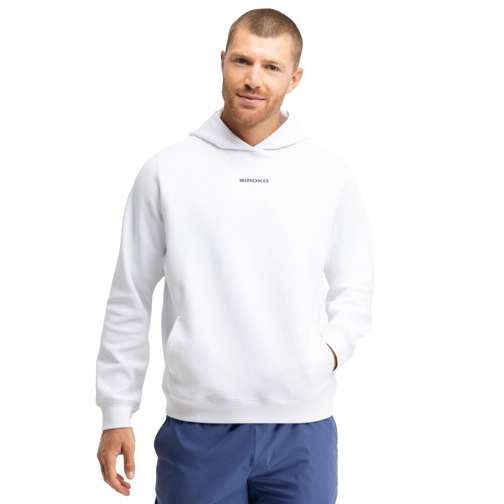 Męska bluza z kapturem do gry w padla Padel Siroko Break White