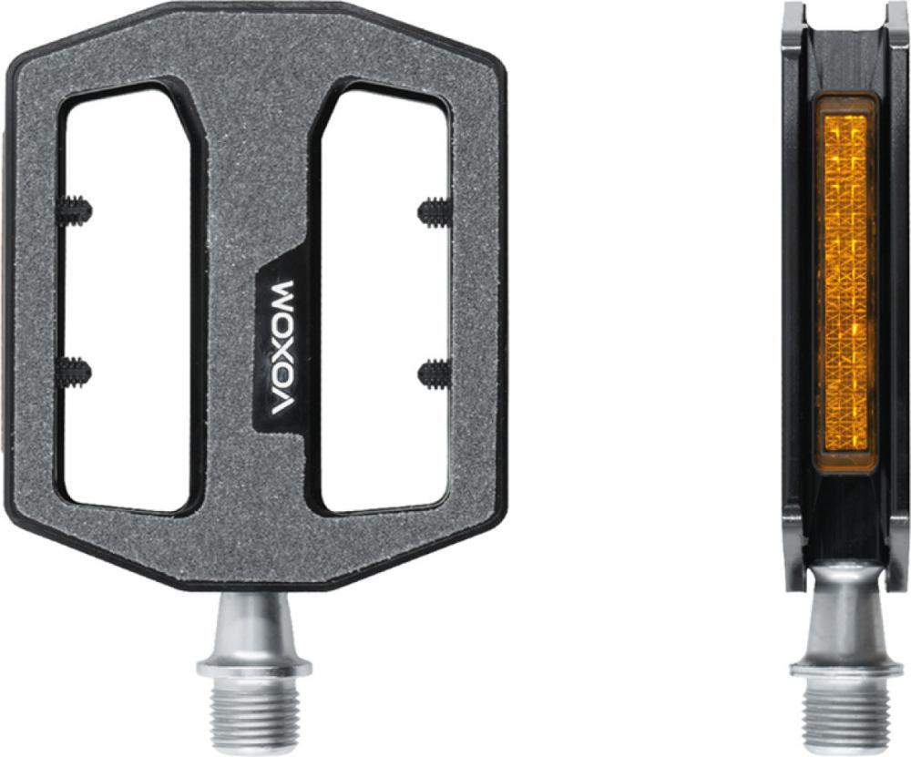 Pedał touringowy z aluminium 9/16 z odblaskami