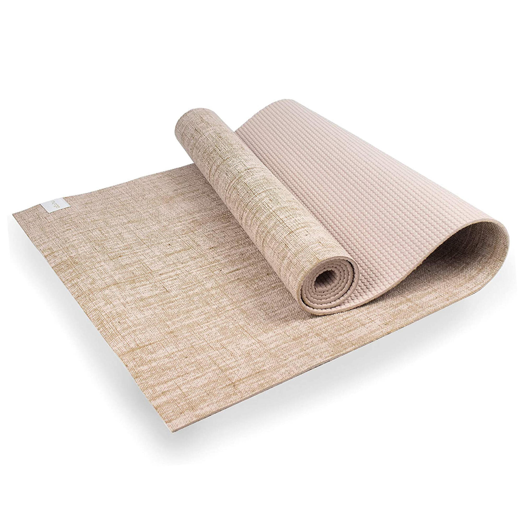 Mata do jogi myga - Jute 5mm - beżowy