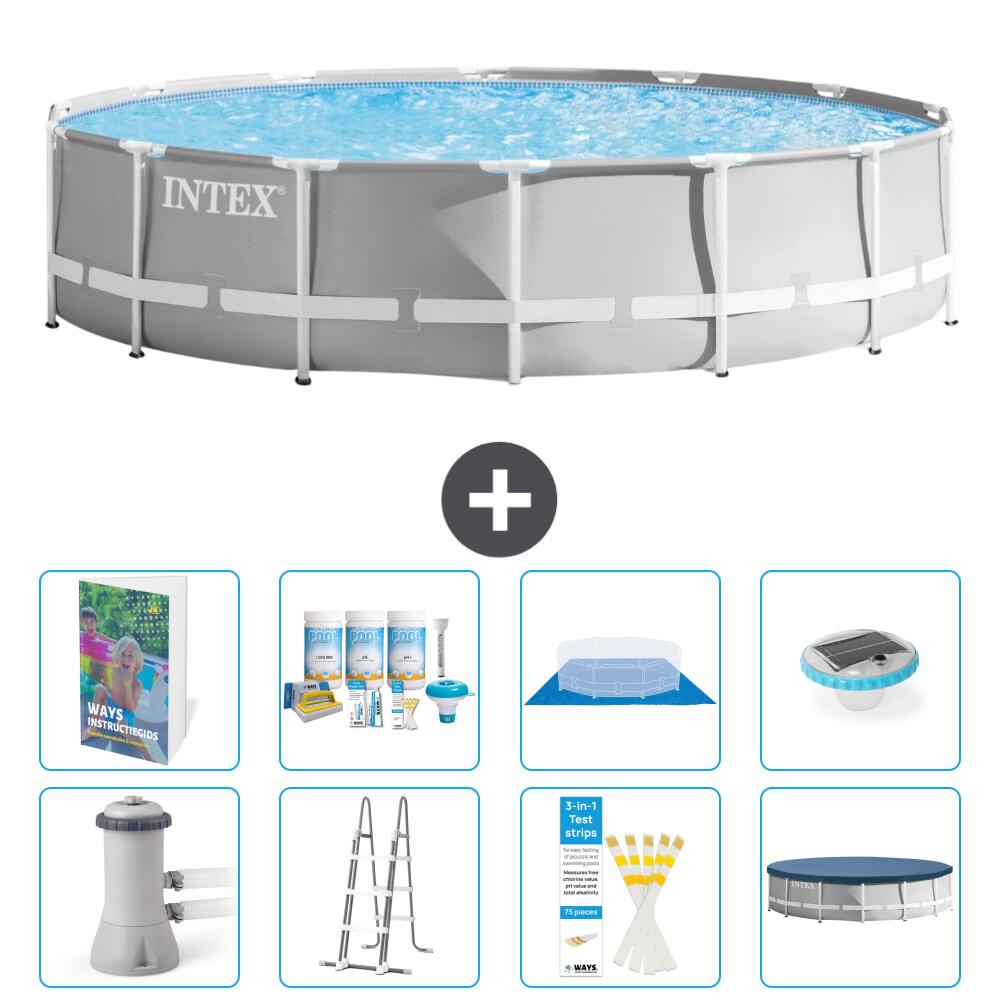 INTEX Basen Prism Frame Okrągły - 427x107 cm - 9-częściowy S576
