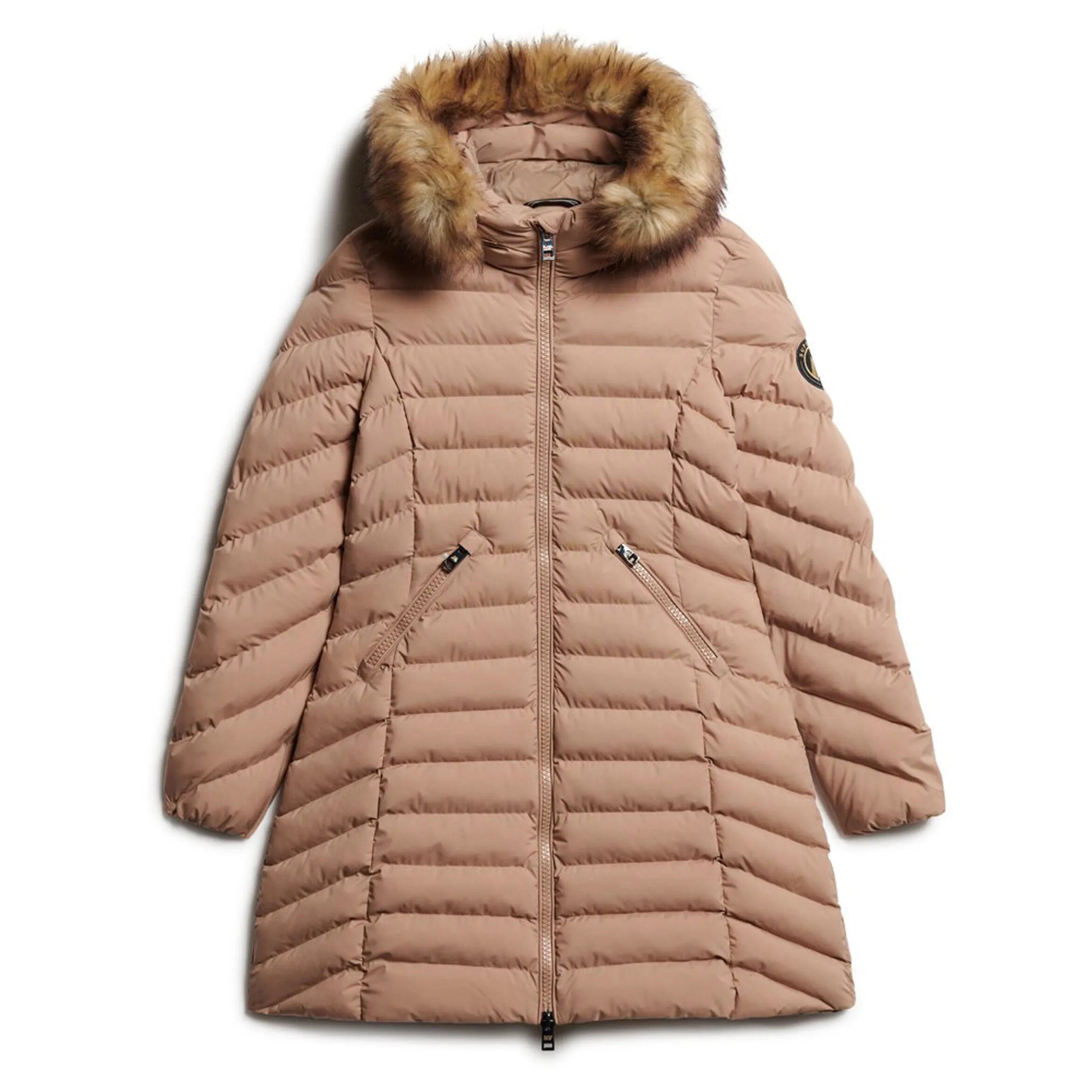 Średnia kurtka damska Superdry Fuji Faux Fur