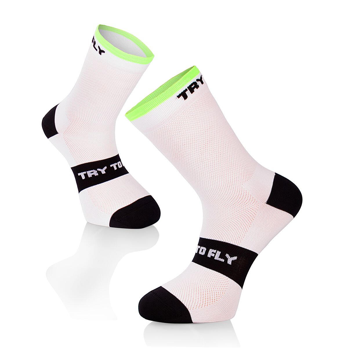 Skarpety rowerowe Skarpety rowerowe Meryl® Skinlife Biało-Czarne