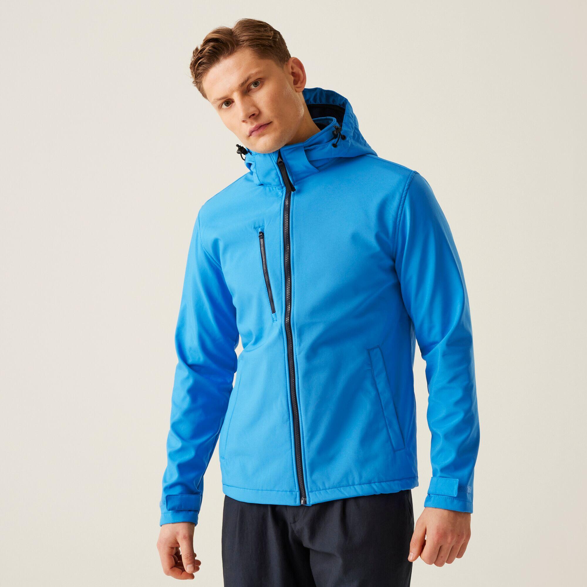 Męska 3-warstwowa kurtka softshell z kapturem Venturer z nadrukiem