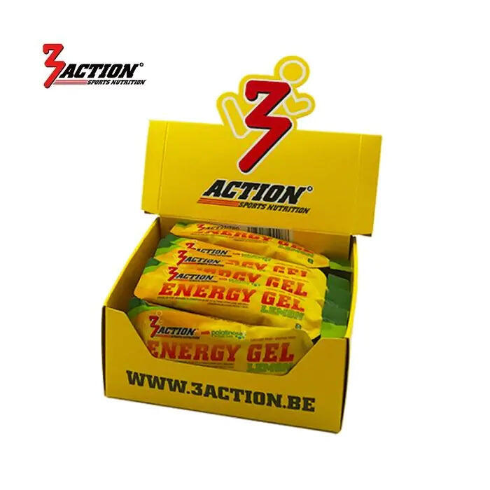 Żel energetyczny 3ACTION Cytryna 34 g (pudełko 25 szt.)