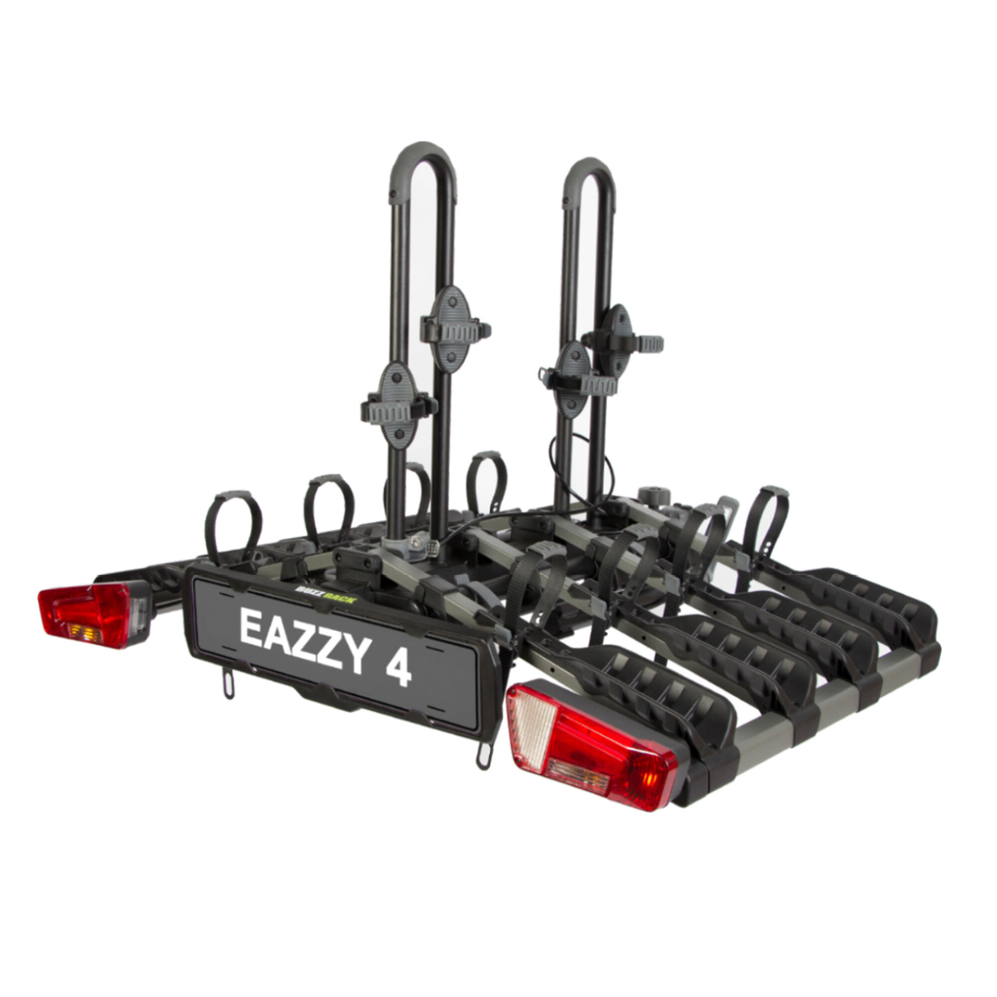 Eazzy 4 bagażnik rowerowy na hak – składana platforma na 4 rowery