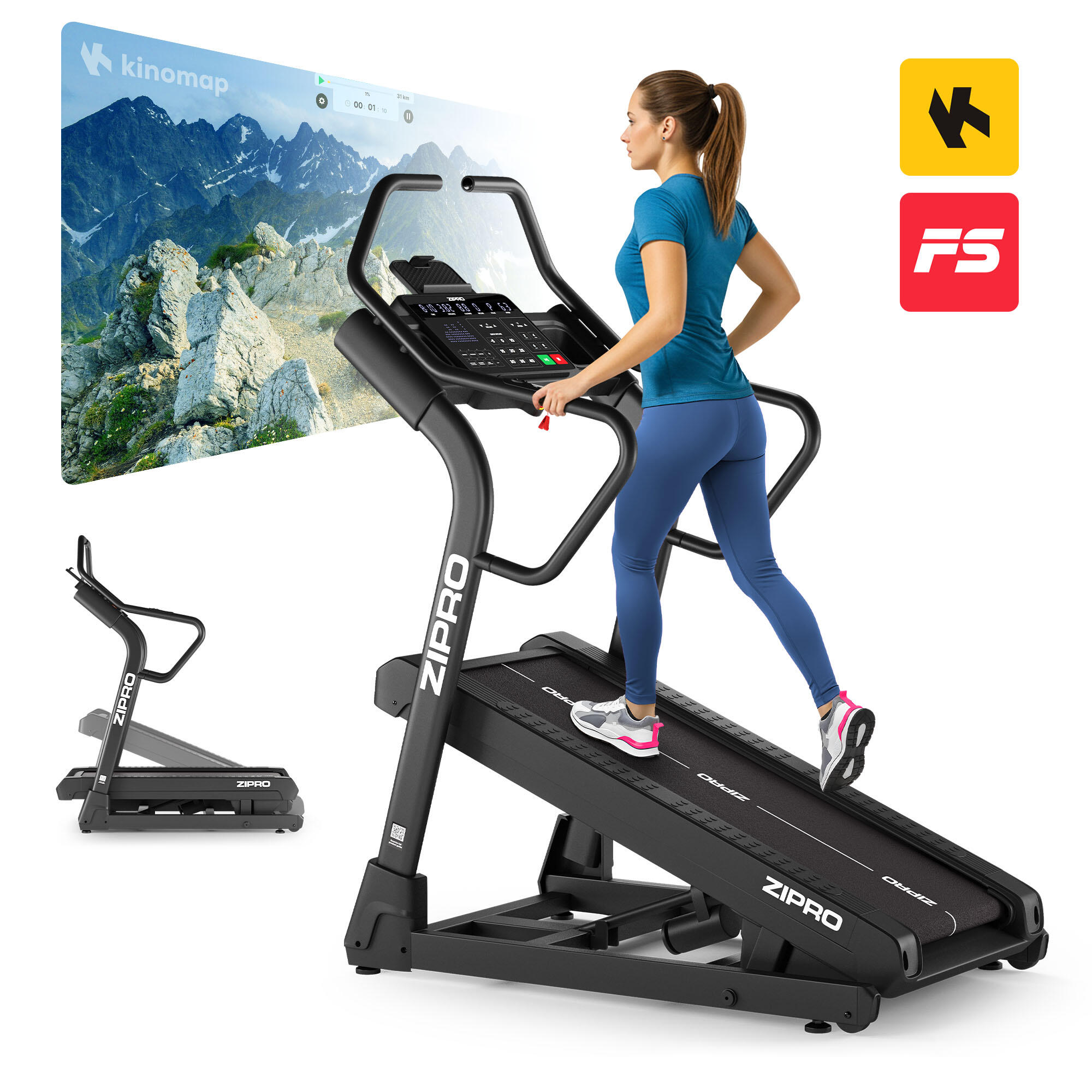 Bieżnia Treningowa Shred Wspinaczkowa z Regulowanym Kątem Nachylenia 40%