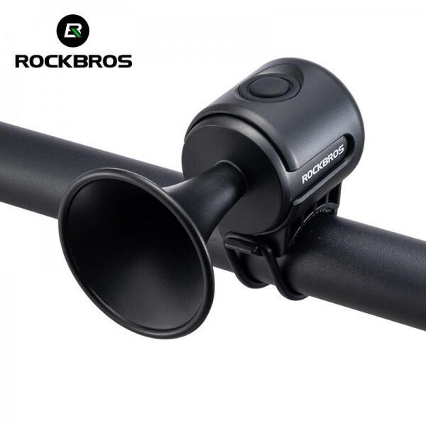 Dzwonek rowerowy elektryczny 120dB ROCKBROS EH2 czarny (34210002001)