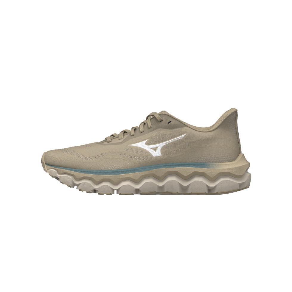 Buty do biegania męskie Mizuno Wave Horizon 9 pale khaki/white/curds&whey