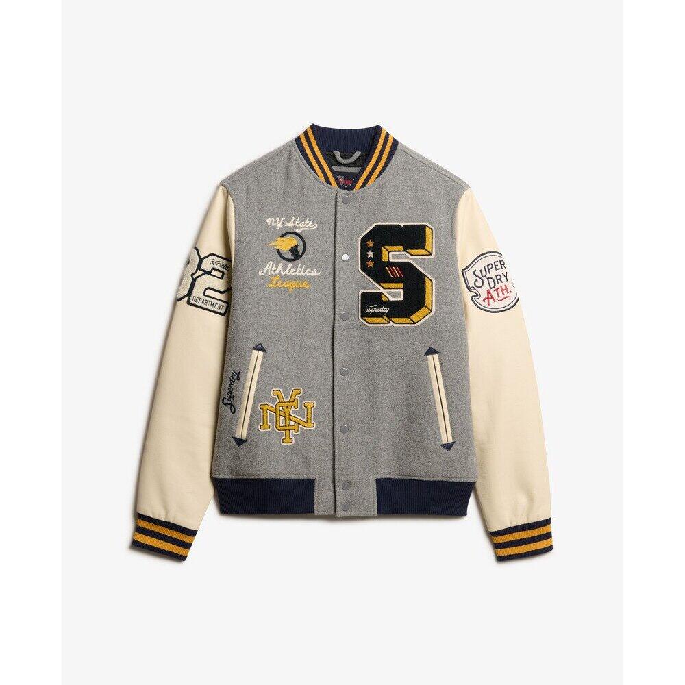 Bomber z naszywkami Superdry College