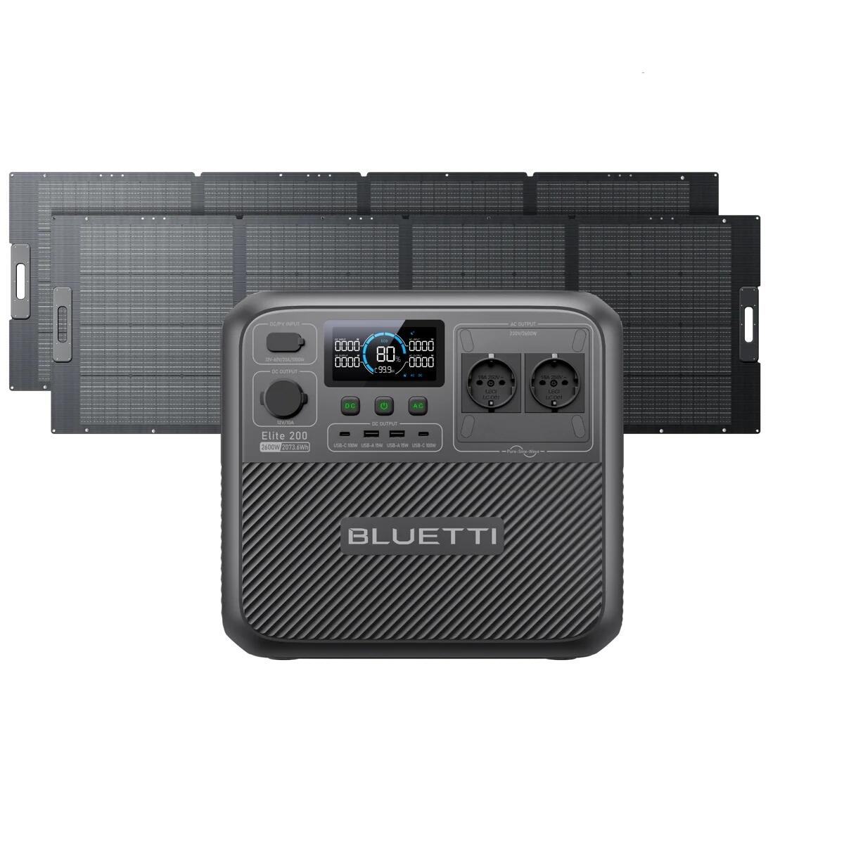 Elite 200 V2 generator solarny z 2×350W panelami, 2073Wh na camping i kamper
