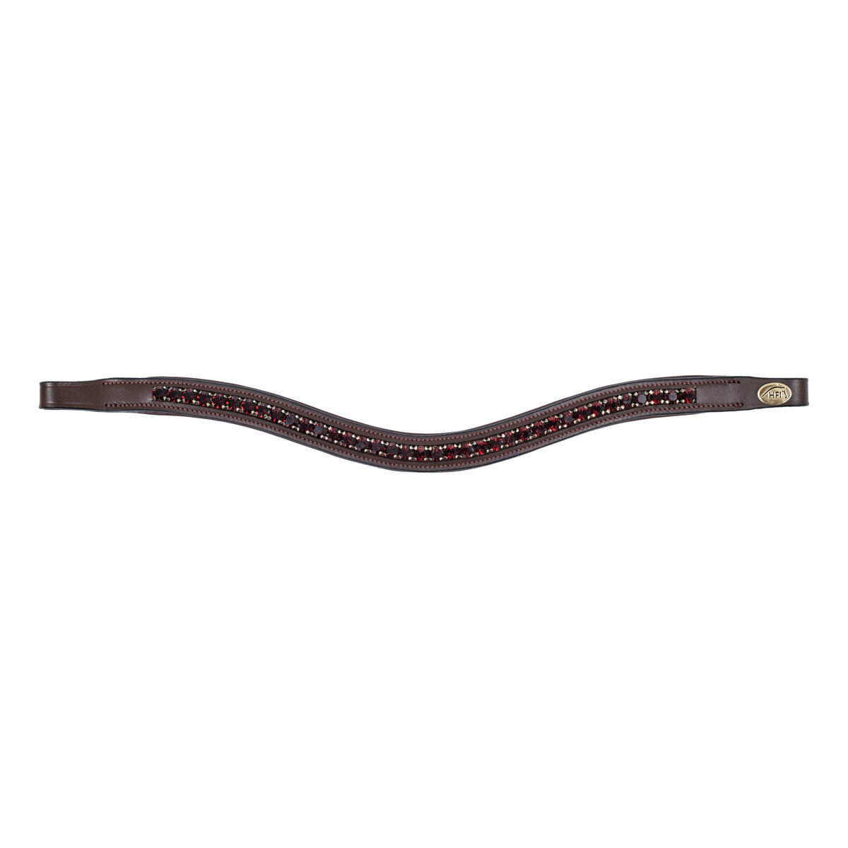 Naczółek dla konia HFI Padded Wave + Kryształki