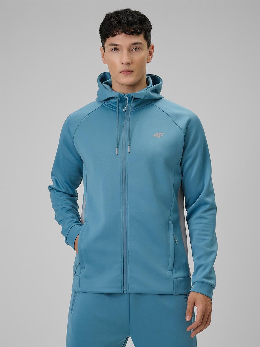 Bluza treningowa regular z kapturem męska 4F 4FRSS26TFSWM0958