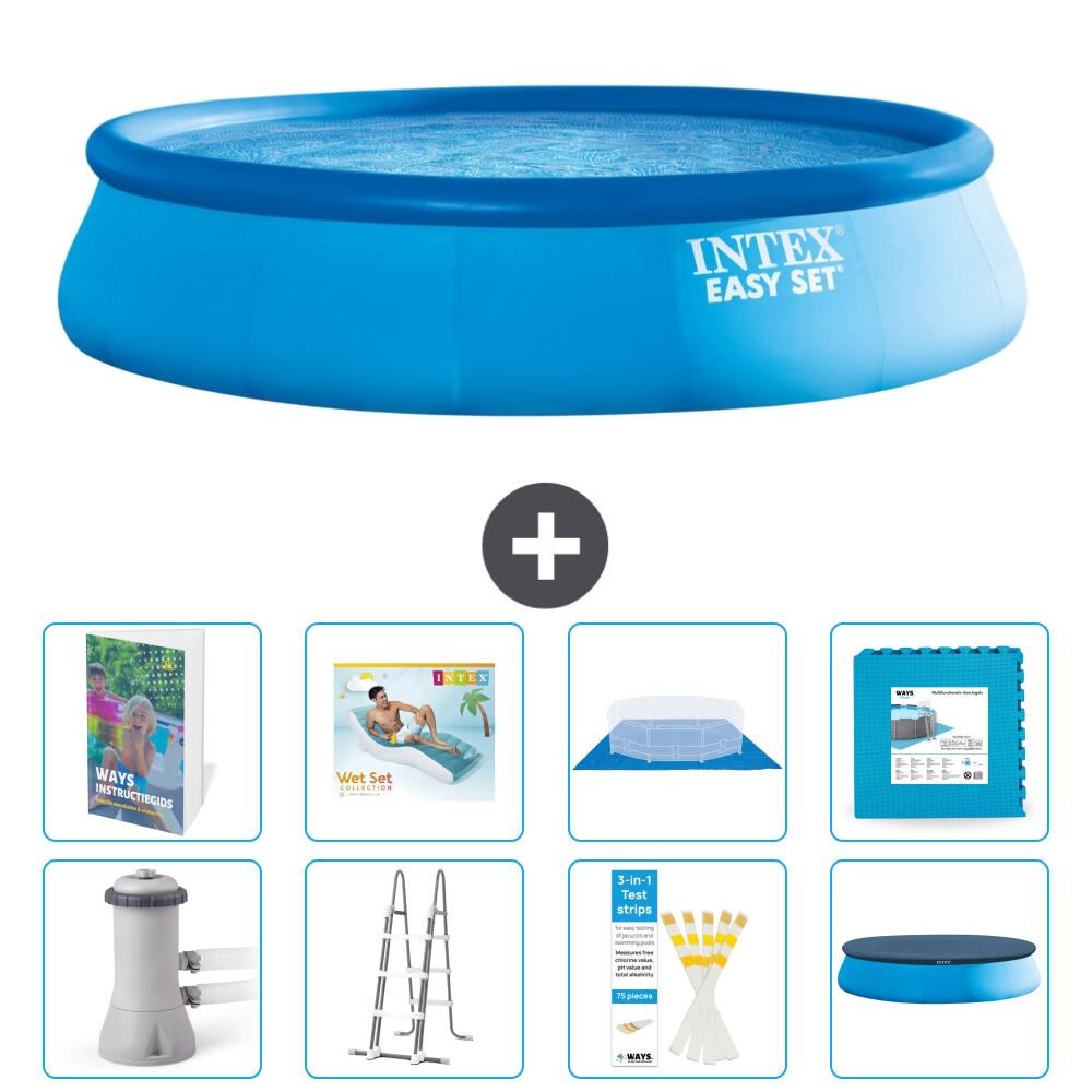INTEX Basen Easy Set Okrągły - 457x107 cm - 9-częściowy S651