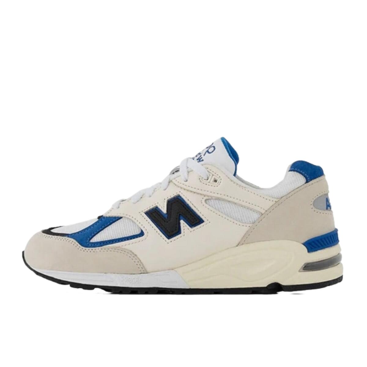 New Balance 990 v2 Made In USA White Blue