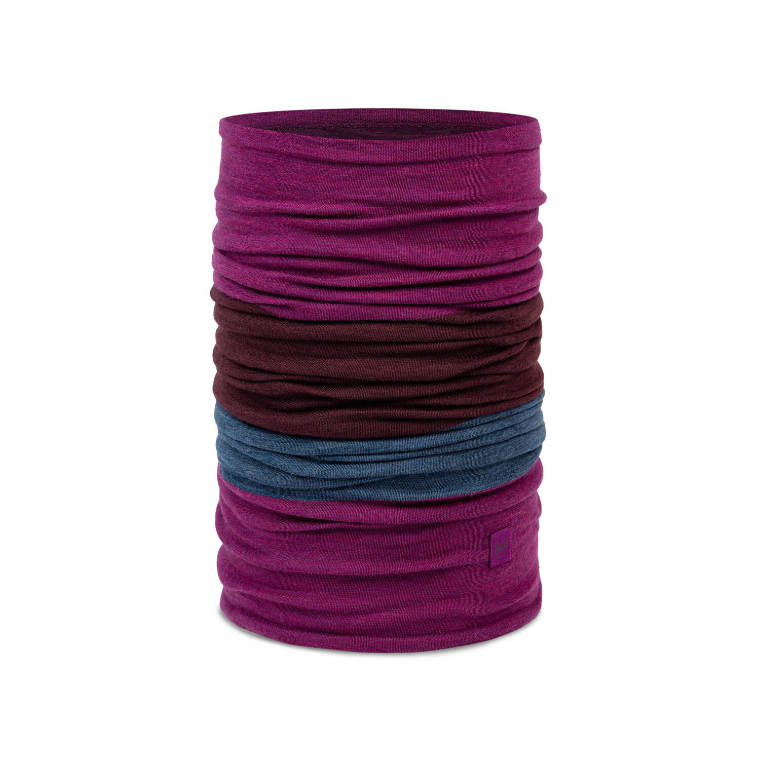 Bandana BUFF MERINO MOVE BLOCK MAGENTA