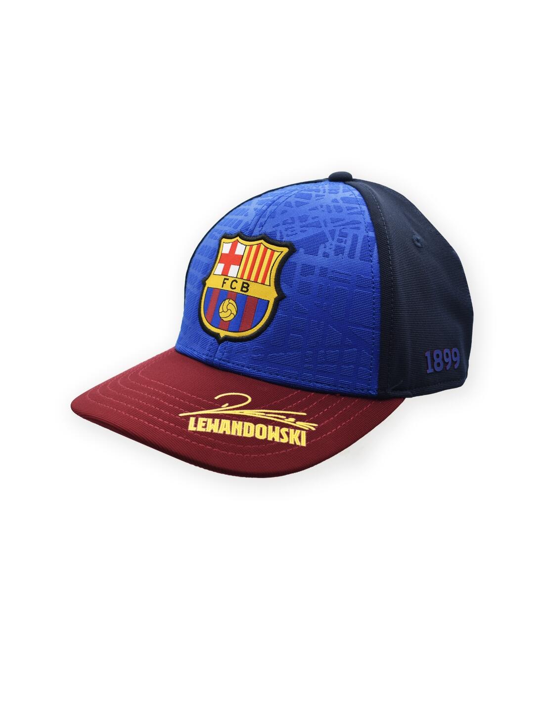 Podpisana, dziecięca czapka FC Barcelona 2025-26 - Lewandowski