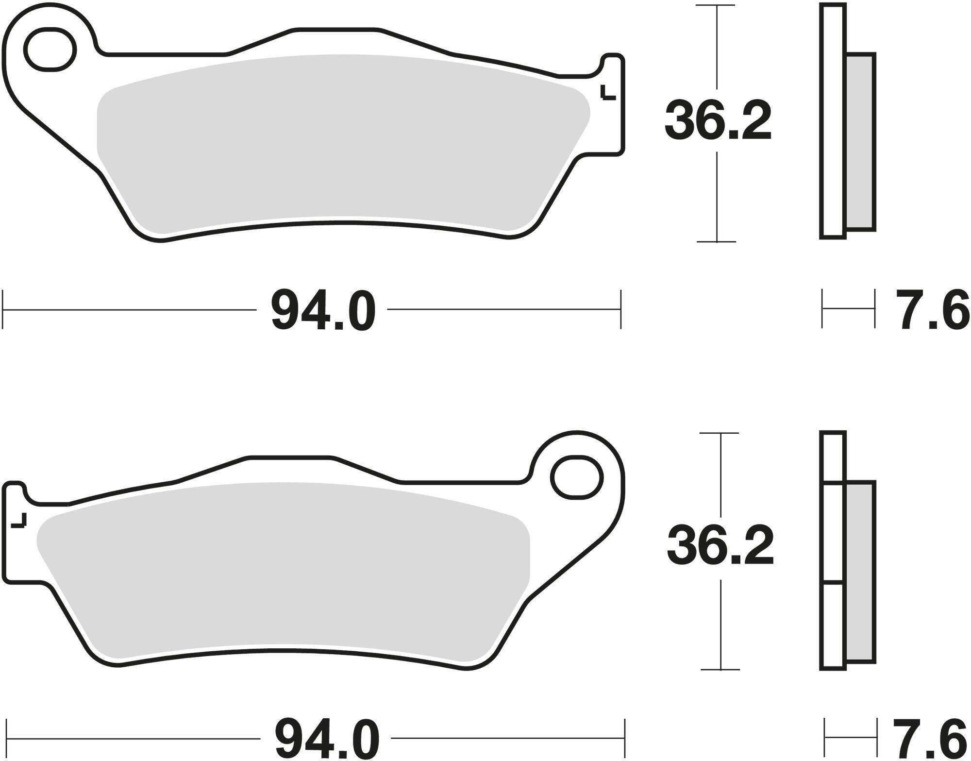 TRW MCB 648 SV Sintered Metal Brake Pads dla Motocykli