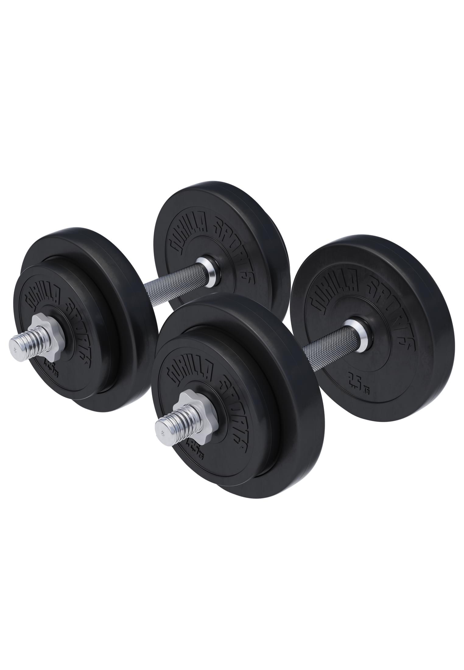 Hantle 2x10kg bitumiczne regulowane 31 mm Gorilla Sports