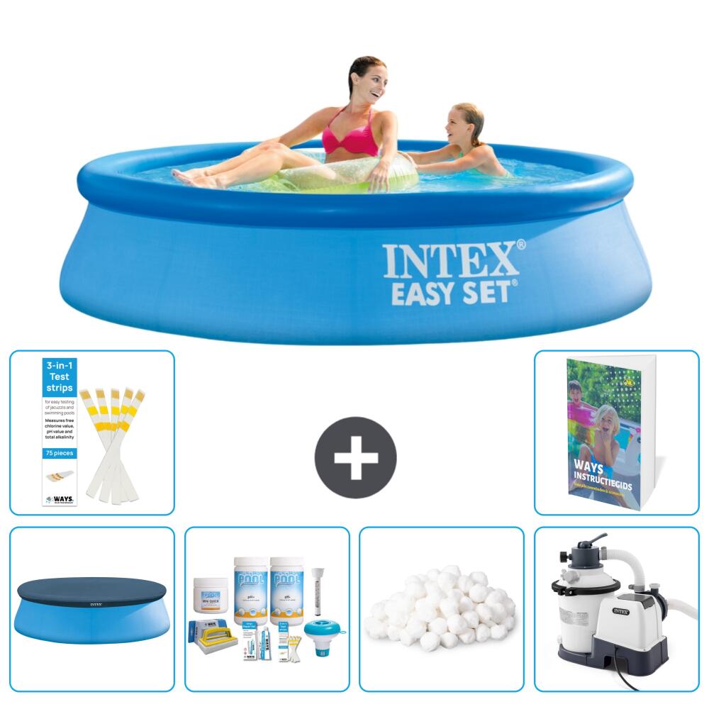 INTEX Basen Easy Set Okrągły - 244x61 cm - 7-częściowy S15
