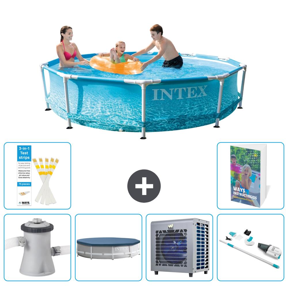INTEX Basen ze stelażem Okrągły - 305x76 cm - 7-częściowy S199