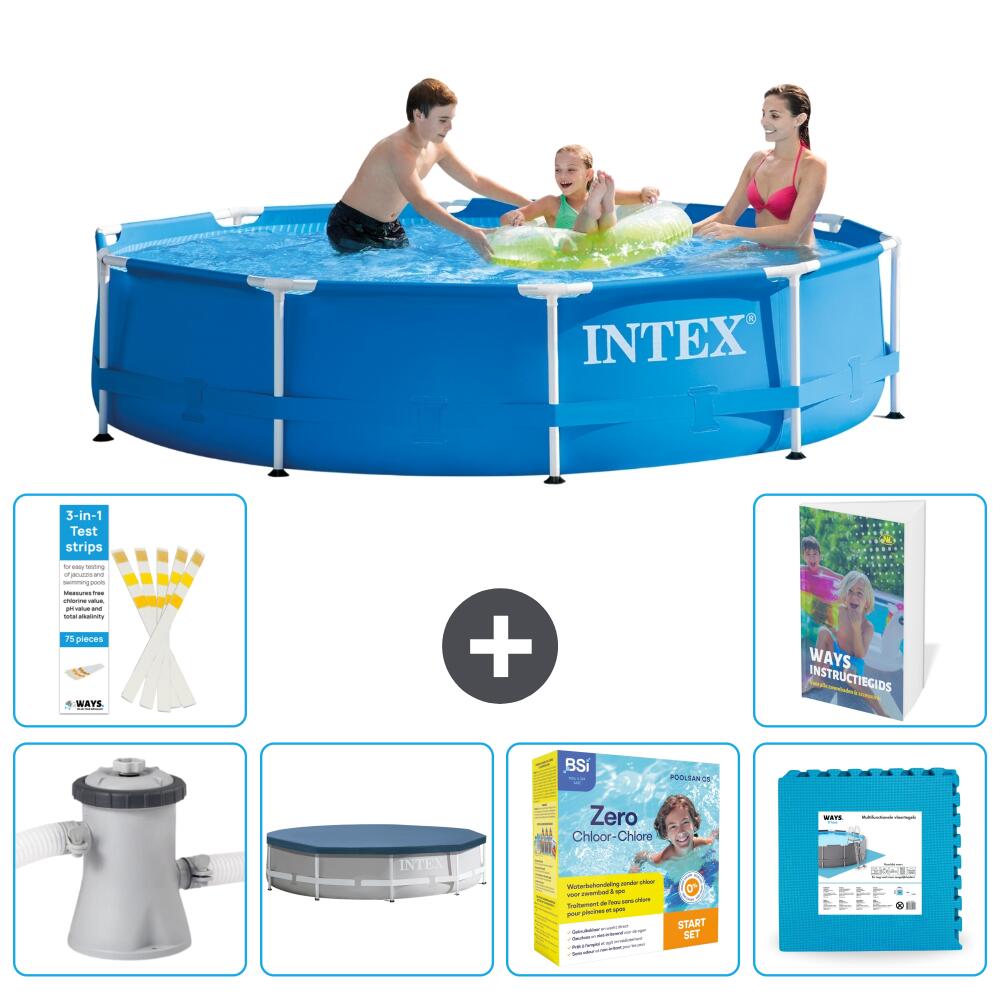 INTEX Basen ze stelażem Okrągły - 305x76 cm - 7-częściowy S276