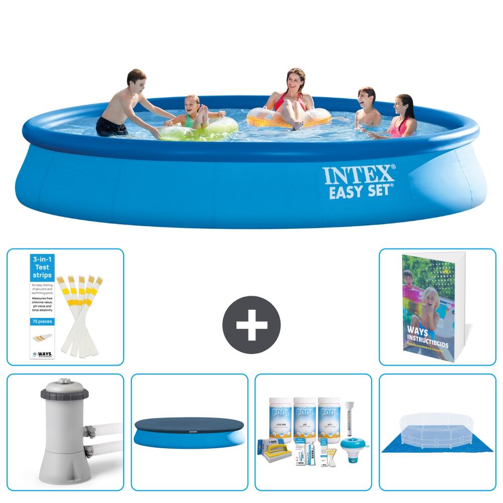 INTEX Basen Easy Set Okrągły - 457x84 cm - 7-częściowy S251
