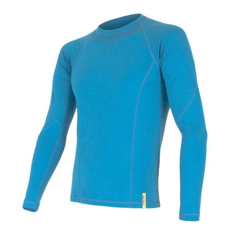 SENSOR Termoaktywna bluzka męska MERINO DF TEE LS-M-Niebieski