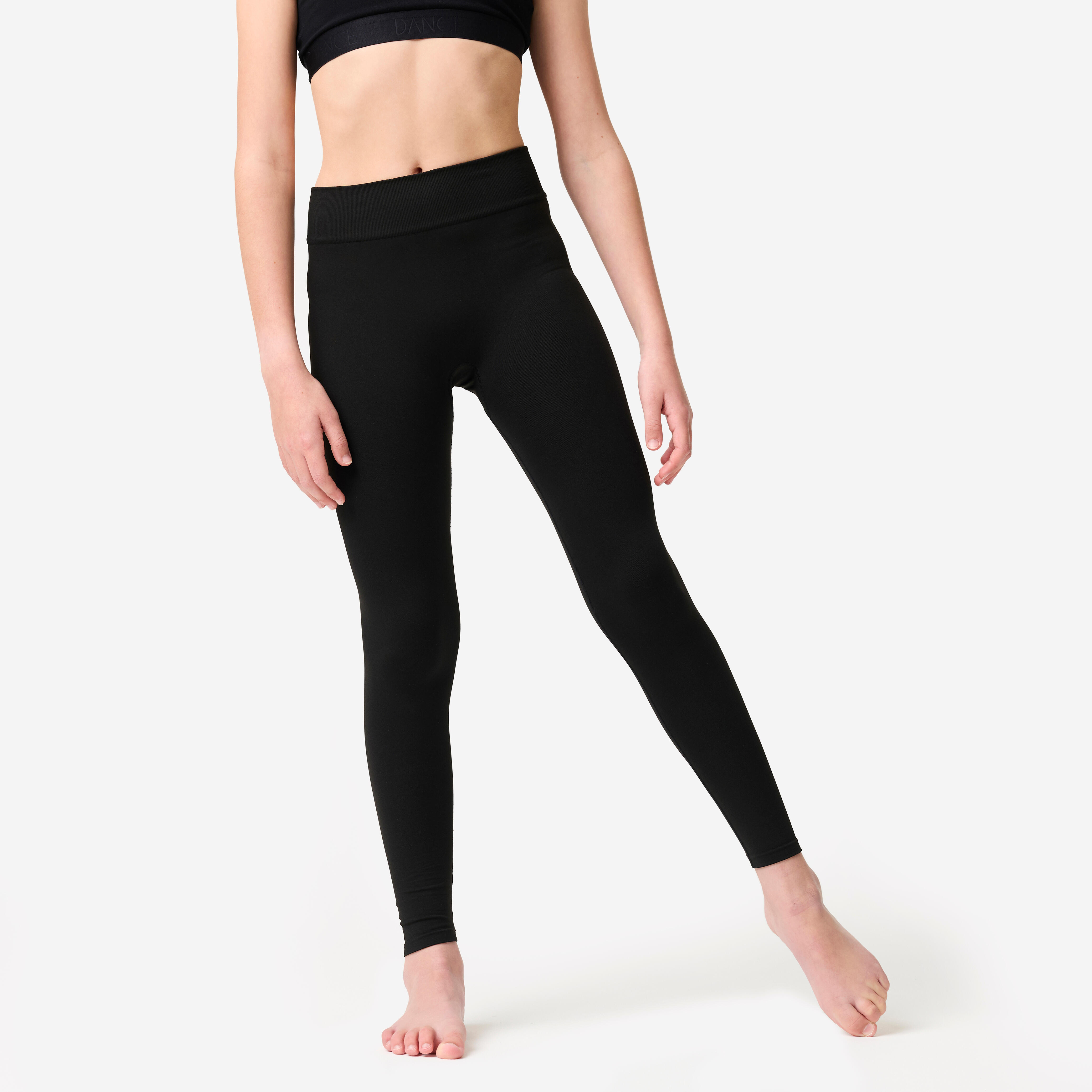 Legginsy do tańca nowoczesnego dla dzieci Domyos wysoki stan