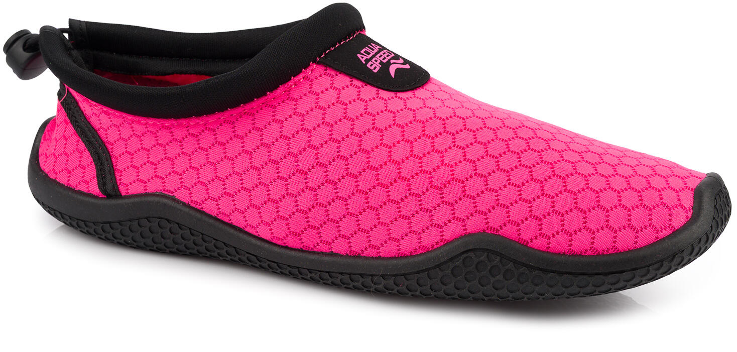 Buty do wody na plażę na kajaki rafę jeżowce różowe Aqua Speed