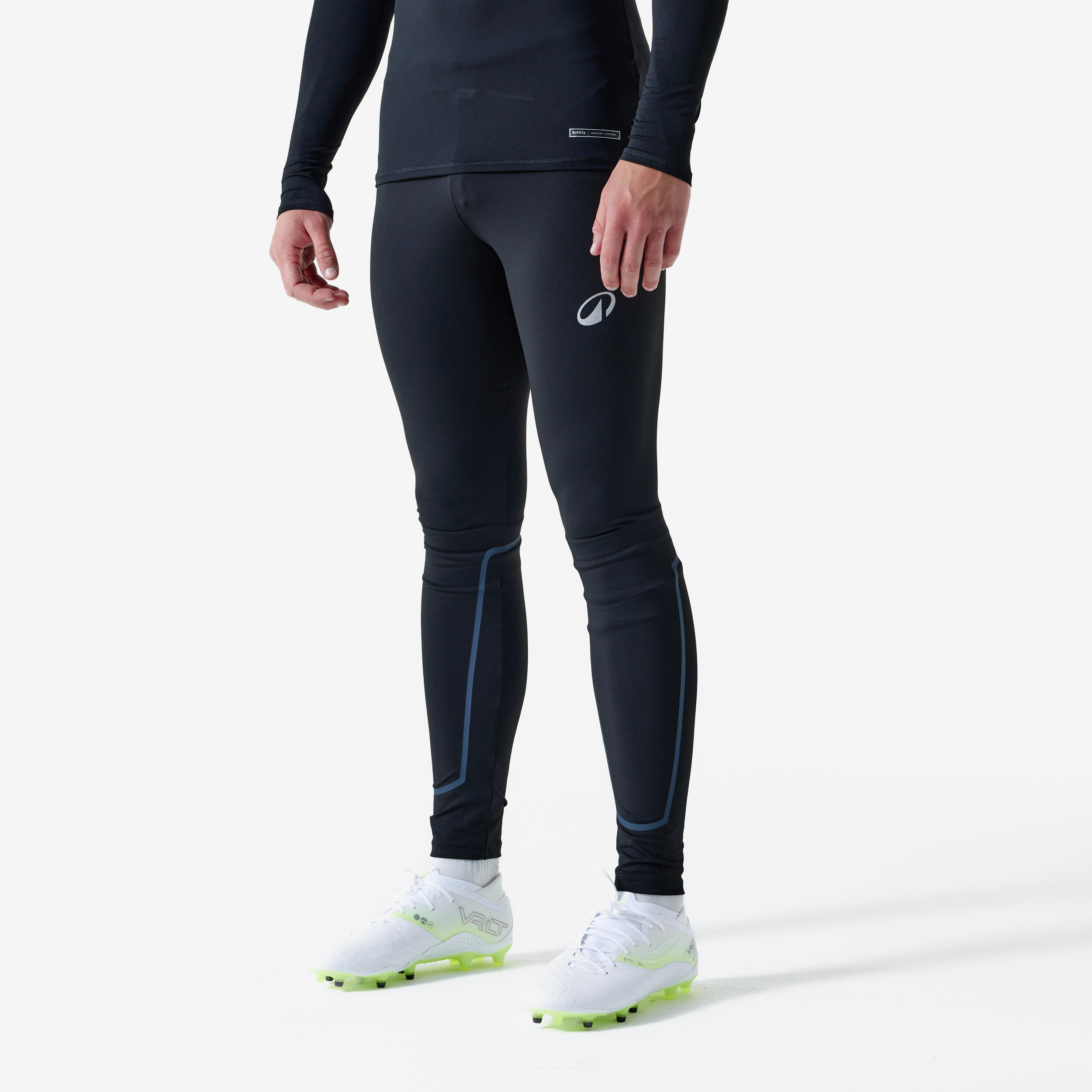 Legginsy termiczne piłkarskie unisex Kipsta Keepcomfort 100