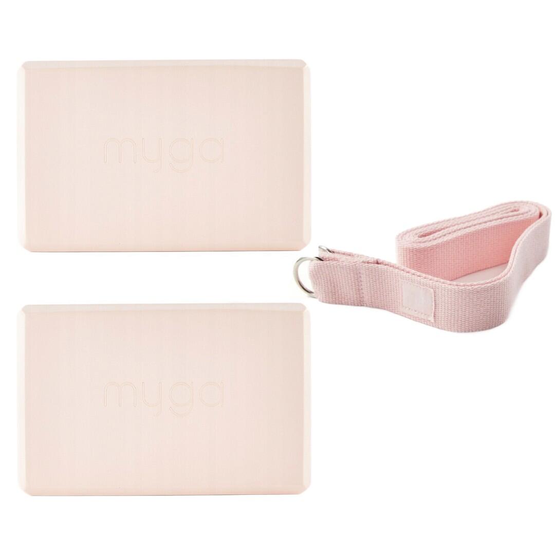 Zestaw do jogi Myga – klocek Foam Block + pasek 2 w 1