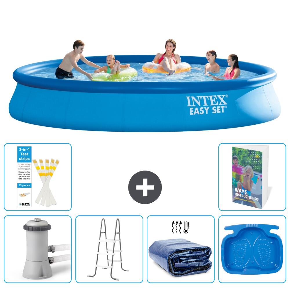 INTEX Basen Easy Set Okrągły - 457x84 cm - 7-częściowy S318