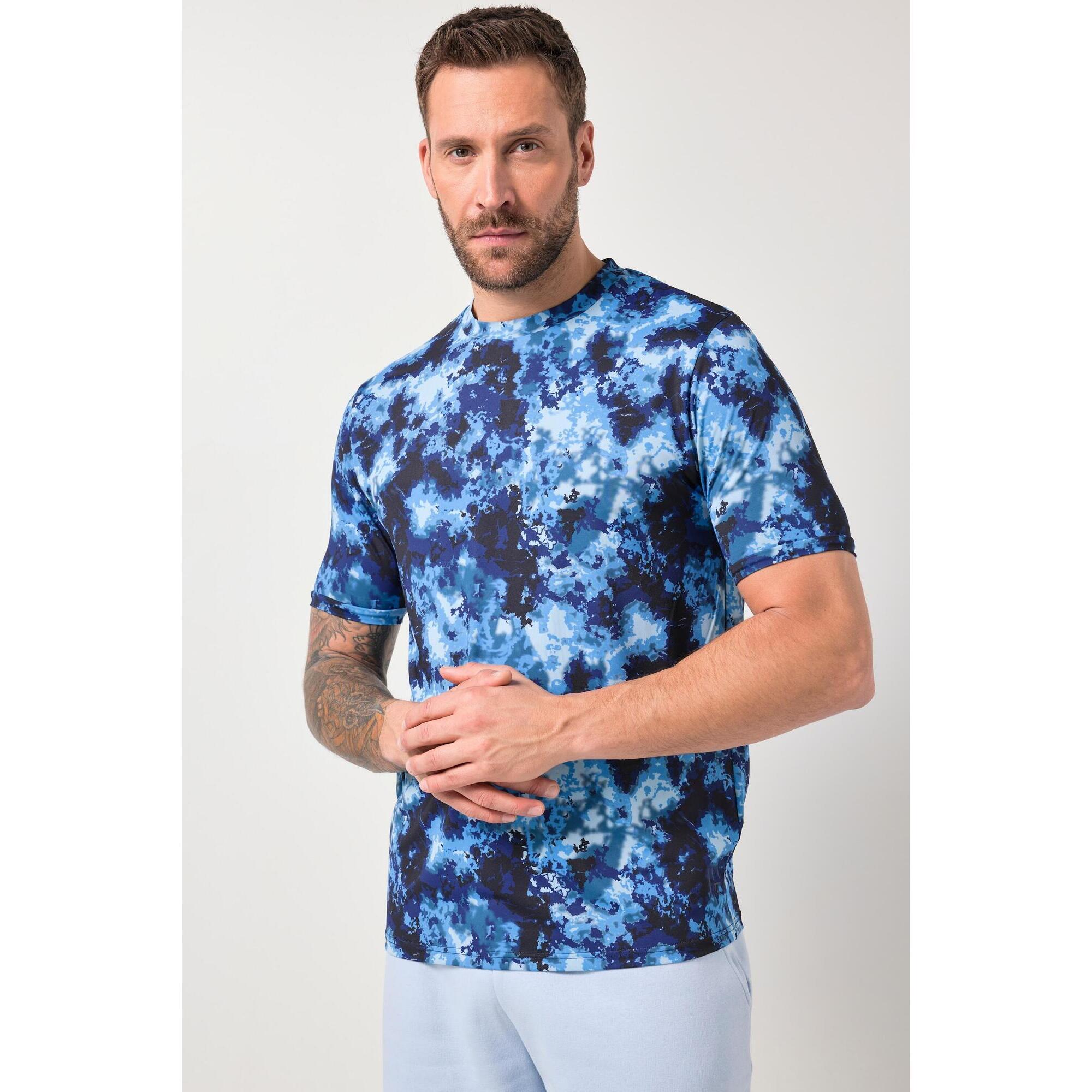 Męska T-shirt FLEXNAMIC® fitness rękaw 1/2 nadruk na całej powierzchni