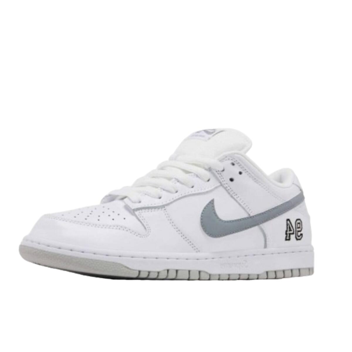 Nike SB Dunk Low Supreme 94 White Metallic Silver