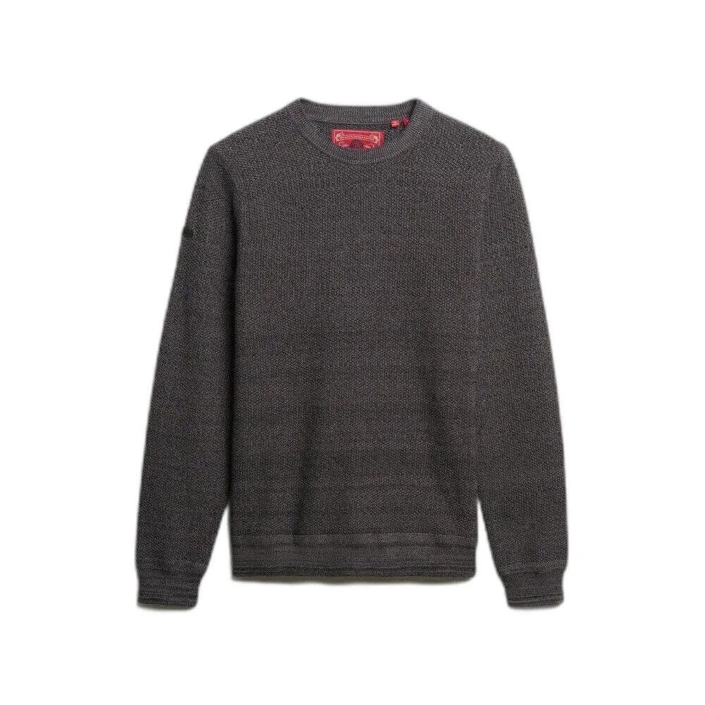 Lekki bawełniany sweter z teksturą Superdry