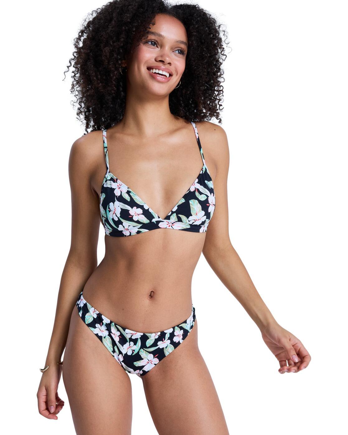 Dół bikini dla Kobiety PRINTED ESSENTIALS Czarny