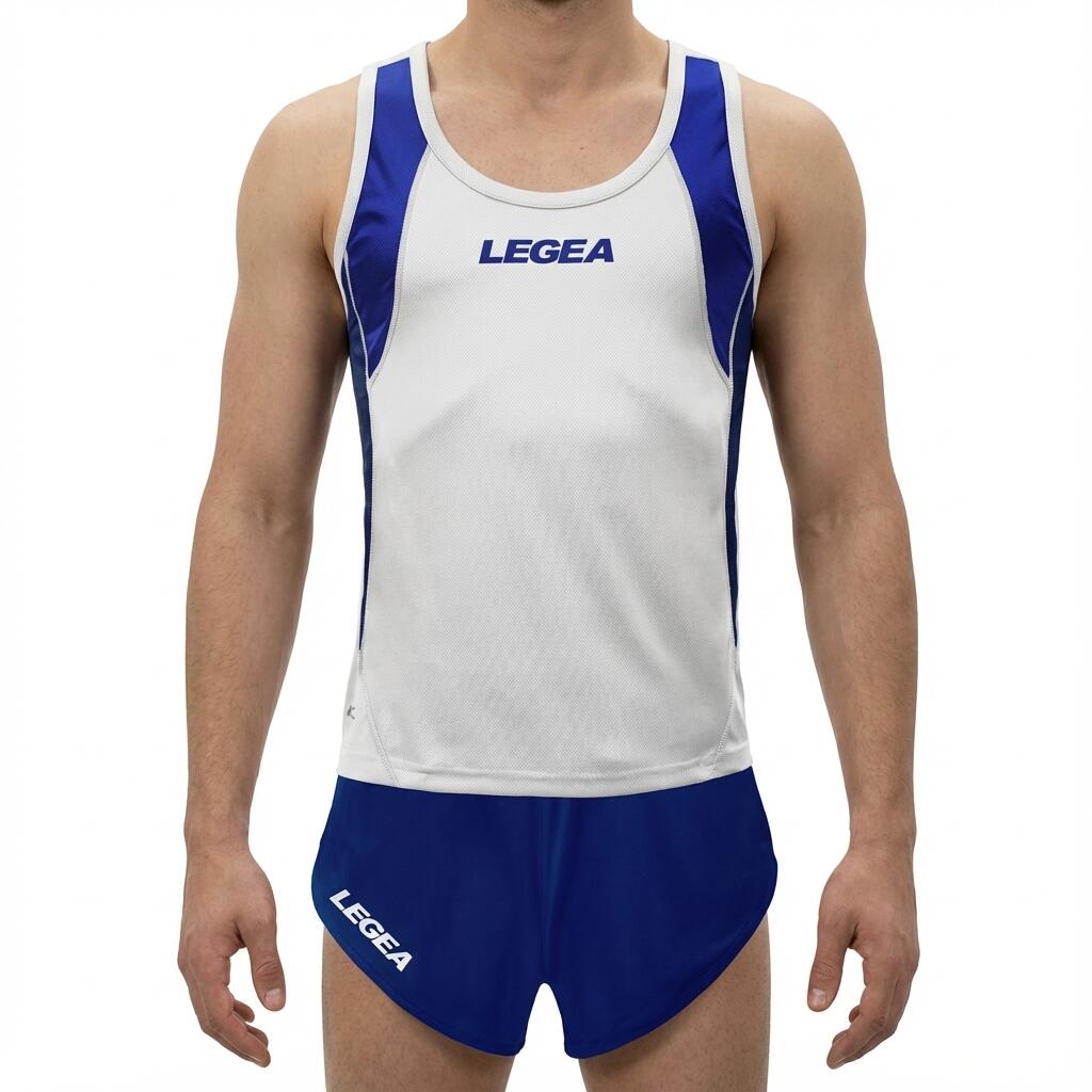 Męski Zestaw Biegowy Kit Marathon Biało-Niebieski
