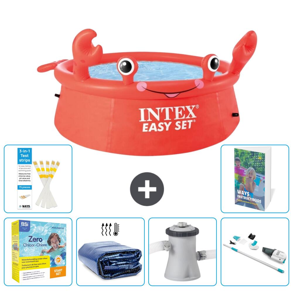 INTEX Basen Easy Set Okrągły - Krab - 183x51 cm - 7-częściowy S39