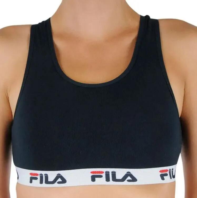 Biustonosz dziewczęcy Fila Elastic Czarny
